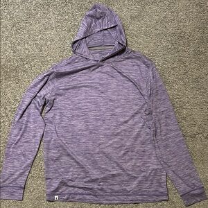 johnnie-O Size L Heathered Purple Hoodie